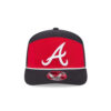 Atlanta Braves Split-Panel Stretch-Snap in Black