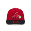 Atlanta Braves Spring Camp Low-Profile Fitted Cap in Red Black