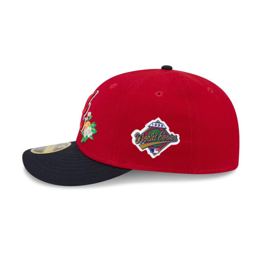 Atlanta Braves Spring Camp Low-Profile Fitted Cap in Red Black