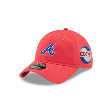 Atlanta Braves Spring Color Adjustable Cap in Red