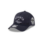 Atlanta Braves Stacked Rope A-Frame Snapback in Black