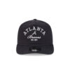 Atlanta Braves Stacked Wordmark Adjustable Cap in Black