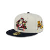 Atlanta Braves Sugar Skull Mascot Fitted Cap in Cream
