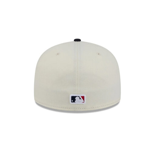 Atlanta Braves Sugar Skull Mascot Fitted Cap in Cream