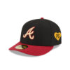 Atlanta Braves Team Card Graphic Fitted Cap in Red Black