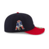 Atlanta Braves Team Core Low-Profile Fitted Cap in Black Red