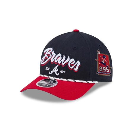 Atlanta Braves Team Loyal M-Crown Snapback in Red Black