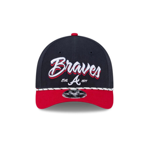 Atlanta Braves Team Loyal M-Crown Snapback in Red Black