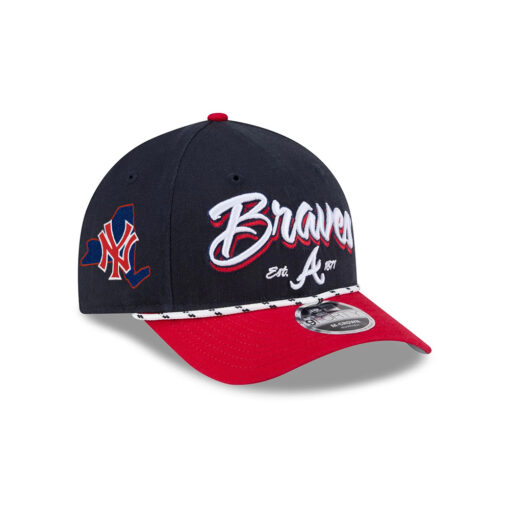 Atlanta Braves Team Loyal M-Crown Snapback in Red Black