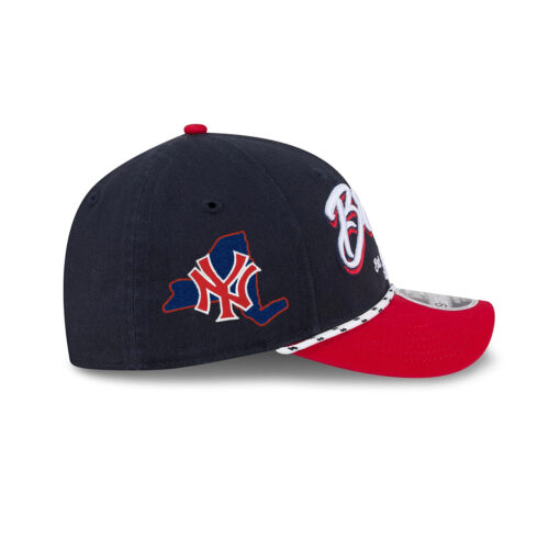 Atlanta Braves Team Loyal M-Crown Snapback in Red Black