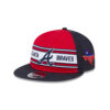 Atlanta Braves Team Stripe Retro Crown Snapback in Red Black