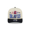Atlanta Braves Triple Mark A-Frame Snapback in Chrome White