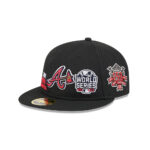 Atlanta Braves Trophy Pack Retro Crown Fitted Cap in Black