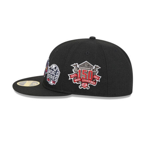 Atlanta Braves Trophy Pack Retro Crown Fitted Cap in Black