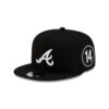 Atlanta Braves Two-Tone Snapback in Black White