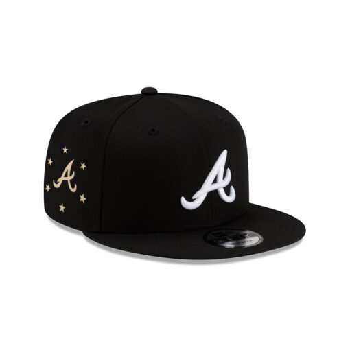 Atlanta Braves Two-Tone Snapback in Black White