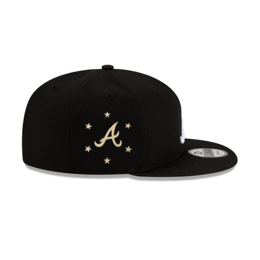 Atlanta Braves Two-Tone Snapback in Black White