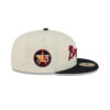 Atlanta Braves Two-Tone Stitch Fitted Cap in White