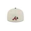 Atlanta Braves Two-Tone Stitch Fitted Cap in White