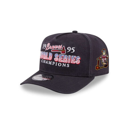 Atlanta Braves Victory Patch A-Frame Snapback in Black