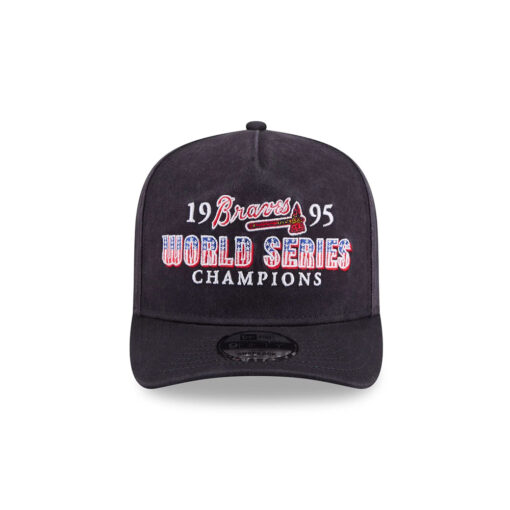 Atlanta Braves Victory Patch A-Frame Snapback in Black