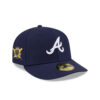 Atlanta Braves Waterproof Tech Fitted Cap in Navy