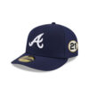 Atlanta Braves Waterproof Tech Fitted Cap in Navy