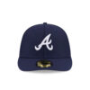 Atlanta Braves Waterproof Tech Fitted Cap in Navy