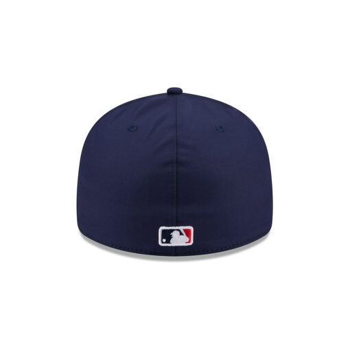 Atlanta Braves Waterproof Tech Fitted Cap in Navy