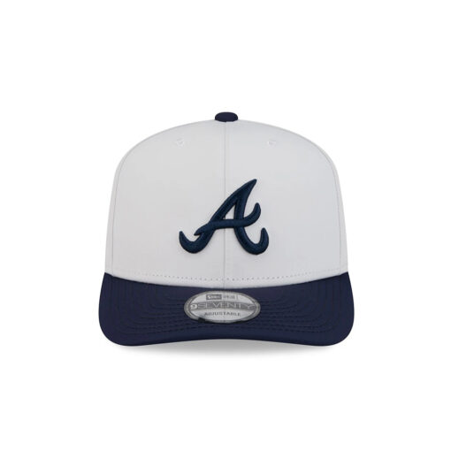 Atlanta Braves Waterproof Tech Stretch-Snap in White