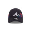 Atlanta Braves Wildflower Adjustable Cap in Black