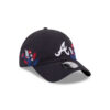 Atlanta Braves Wildflower Adjustable Cap in Black
