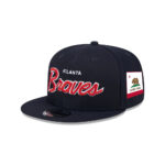 Atlanta Braves Wordmark Snapback in Black