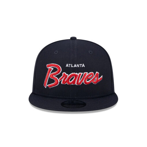 Atlanta Braves Wordmark Snapback in Black