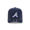 Atlanta Braves Worn Fabric A-Frame Snapback in Navy