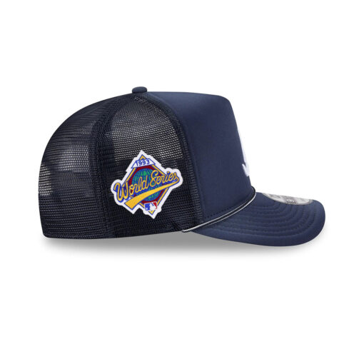 Atlanta Braves Worn Fabric A-Frame Snapback in Navy