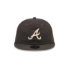 Atlanta Braves x Three Looms Nylon Retro Crown Adjustable Cap in Black