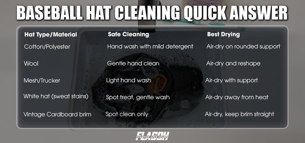 How to Wash a Baseball Hat Without Losing Shape 6 Baseball Hat Cleaning Quick Answer