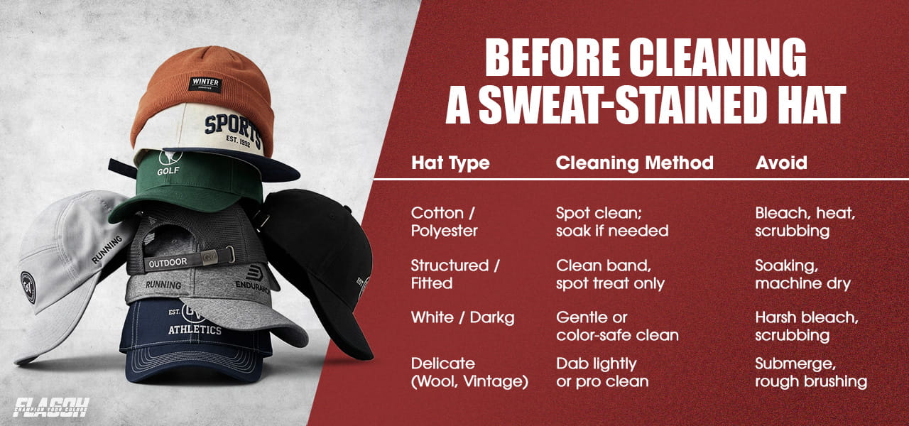 Before You Clean a Sweat-Stained Hat