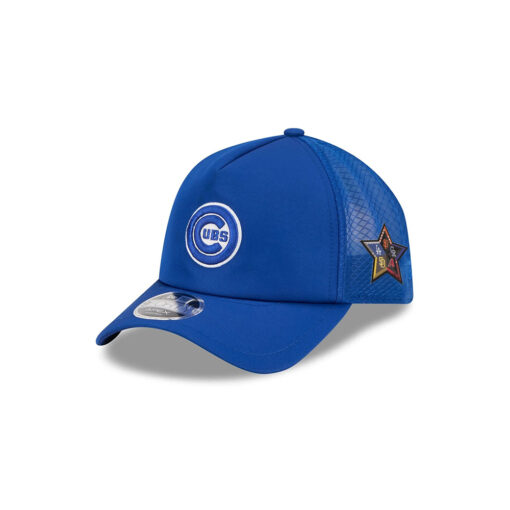 Chicago Cubs Alt Circle Practice-Day Mesh Trucker Cap Chicago Cubs Alt Circle Practice-Day Mesh Trucker Cap