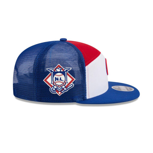 Chicago Cubs Block Split-Panel Trucker Cap