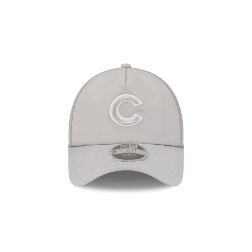 Chicago Cubs Gray Practice-Day Mesh Trucker Cap