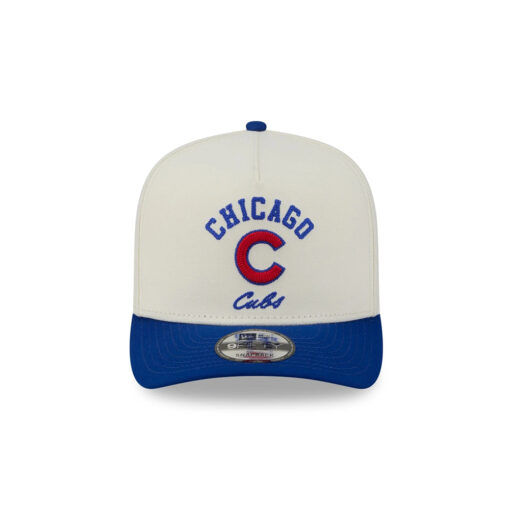 Chicago Cubs Heritage Arch A-Frame Snapback in Chrome White Chicago Cubs Heritage Arch A-Frame Snapback in Chrome White