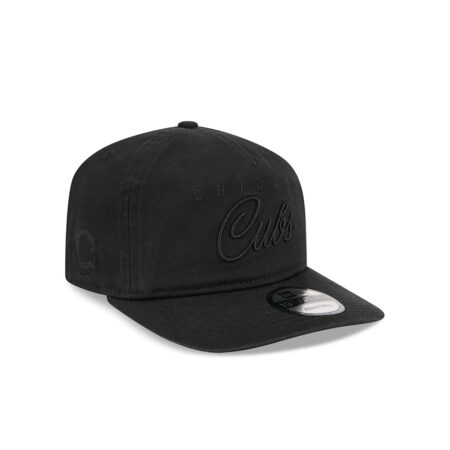 Chicago Cubs Tonal Script Adjustable Cap in Black