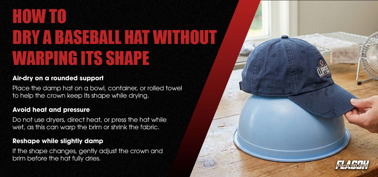 How to Wash a Baseball Hat Without Losing Shape 7 How to Dry a Baseball Hat Without Warping Its Shape