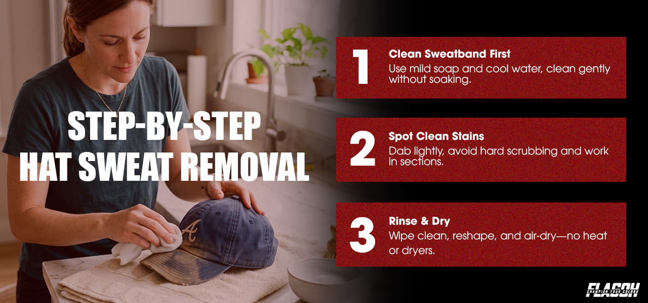 How to Remove Sweat Stains From Hats Step by Step
