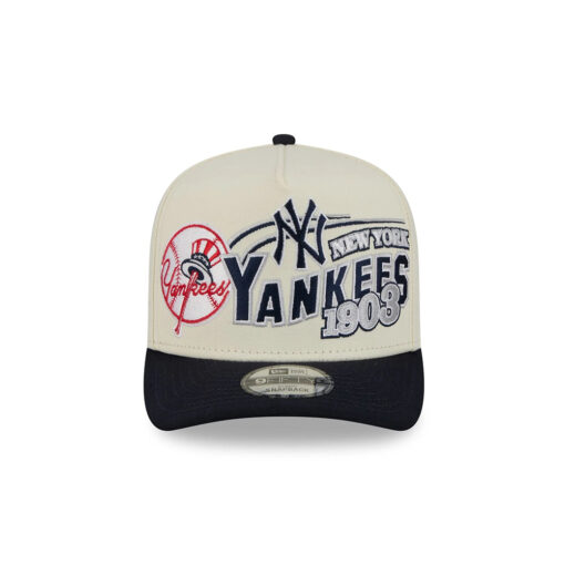 New York Yankees Heritage White A-Frame Snapback Cap New York Yankees Heritage White A-Frame Snapback Cap