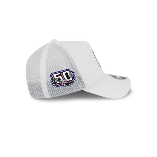 New York Yankees Practice-Day Mesh Trucker Cap in White