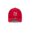 New York Yankees Practice-Day Red Mark Mesh Trucker Cap in Red