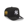 New York Yankees Waterproof Tech A-Frame Snapback Cap in Black